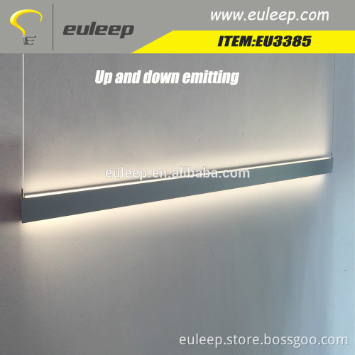 up and down led pendant light,pendant led linear light, dimmable office led tube light, 1200-2400mm, 40W 60W